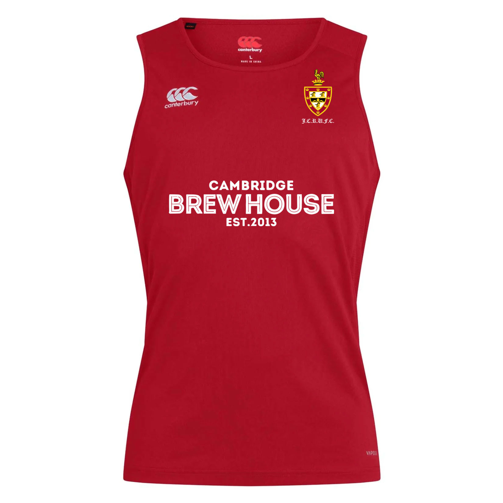 Canterbury Club Dry Singlet Flag Red