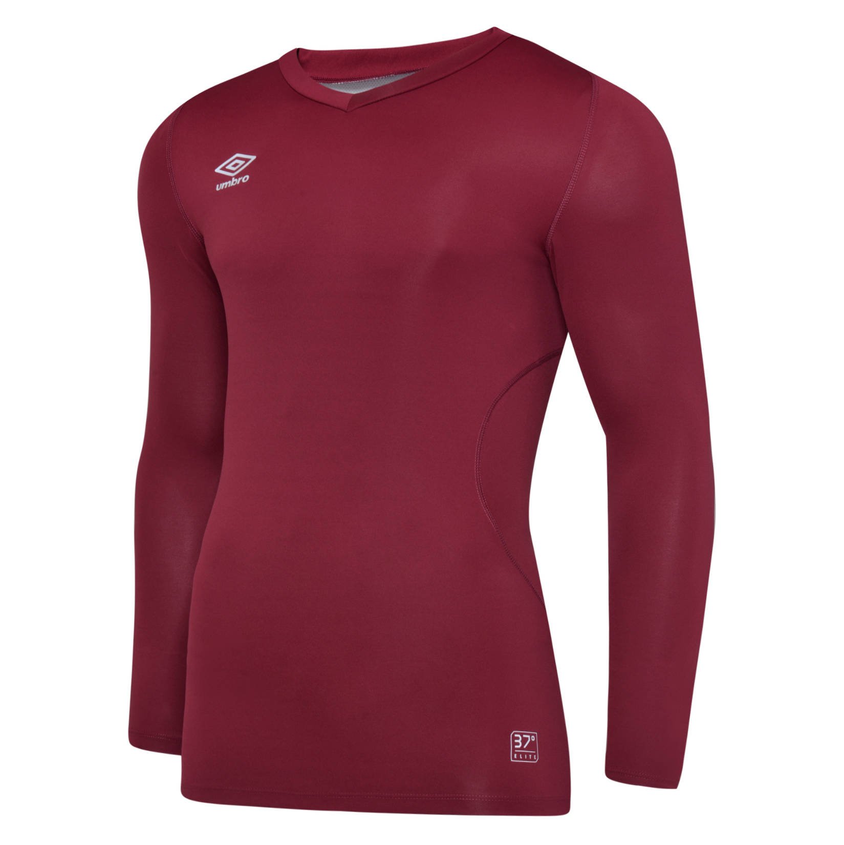 Umbro Elite V Neck Baselayer L/S New Claret