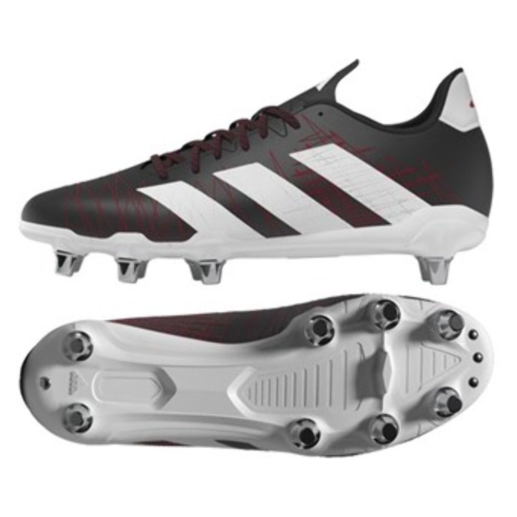 adidas-LP Kakari Soft Ground Rugby Boots Black-White