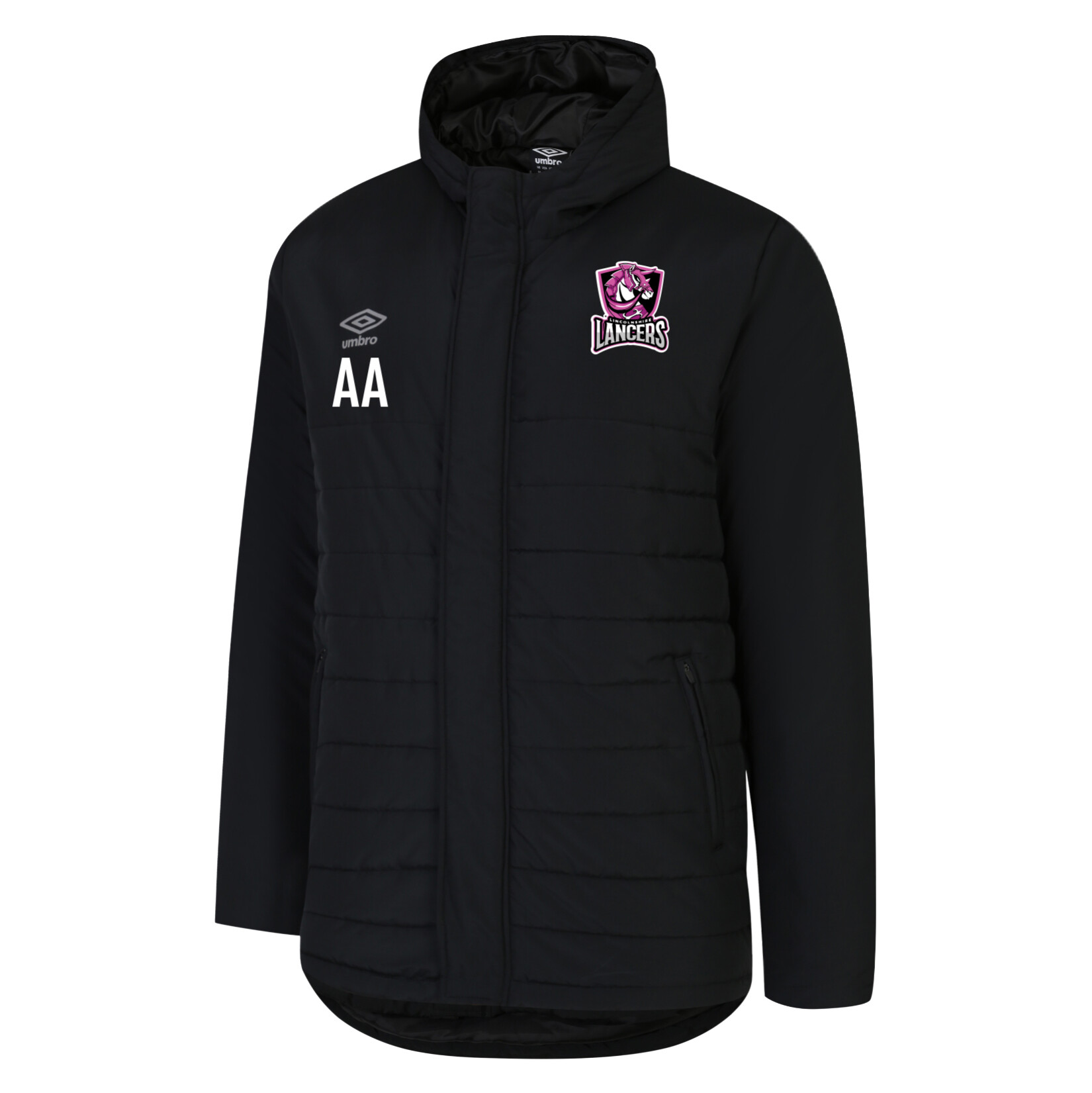 Umbro Padded Bench Jacket - BLACK