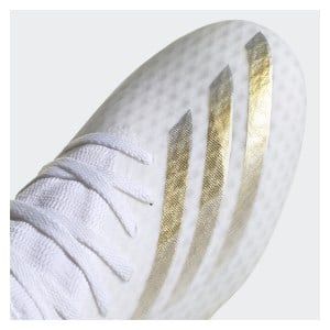 adidas-LP X Ghosted.3 Firm Ground Boots White-Met Gold Melange-Silver Met