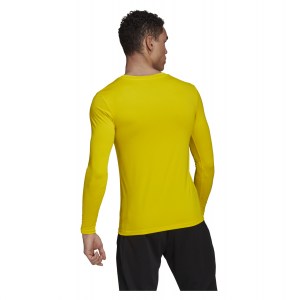 adidas Long Sleeve Baselayer Tee Team Yellow