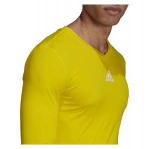 adidas Long Sleeve Baselayer Tee Team Yellow