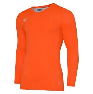 Umbro Elite V Neck Baselayer L/S Shocking Orange