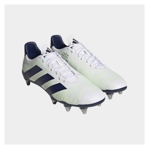 adidas-LP Kakari Soft Ground Rugby Boots Ftwwhite-Tenabl-Silvmt