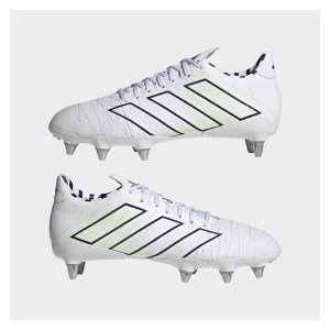 adidas-LP Kakari Elite Soft Ground Rugby Boots Ftwwhite-Tenabl-Silvmt