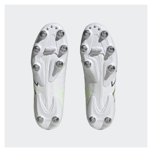 adidas-LP Kakari Elite Soft Ground Rugby Boots Ftwwhite-Tenabl-Silvmt