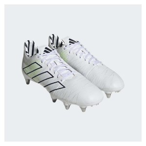adidas-LP Kakari Elite Soft Ground Rugby Boots Ftwwhite-Tenabl-Silvmt