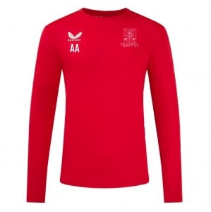 Castore Long Sleeve Training Tee - Red/White