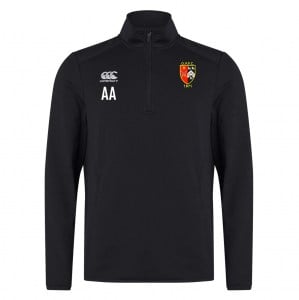 Canterbury Club 1/4 Zip Midlayer Training Top (M) - Black