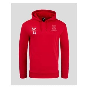 Castore Brushback Hoodie - Red/White