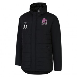 Umbro Padded Bench Jacket - BLACK