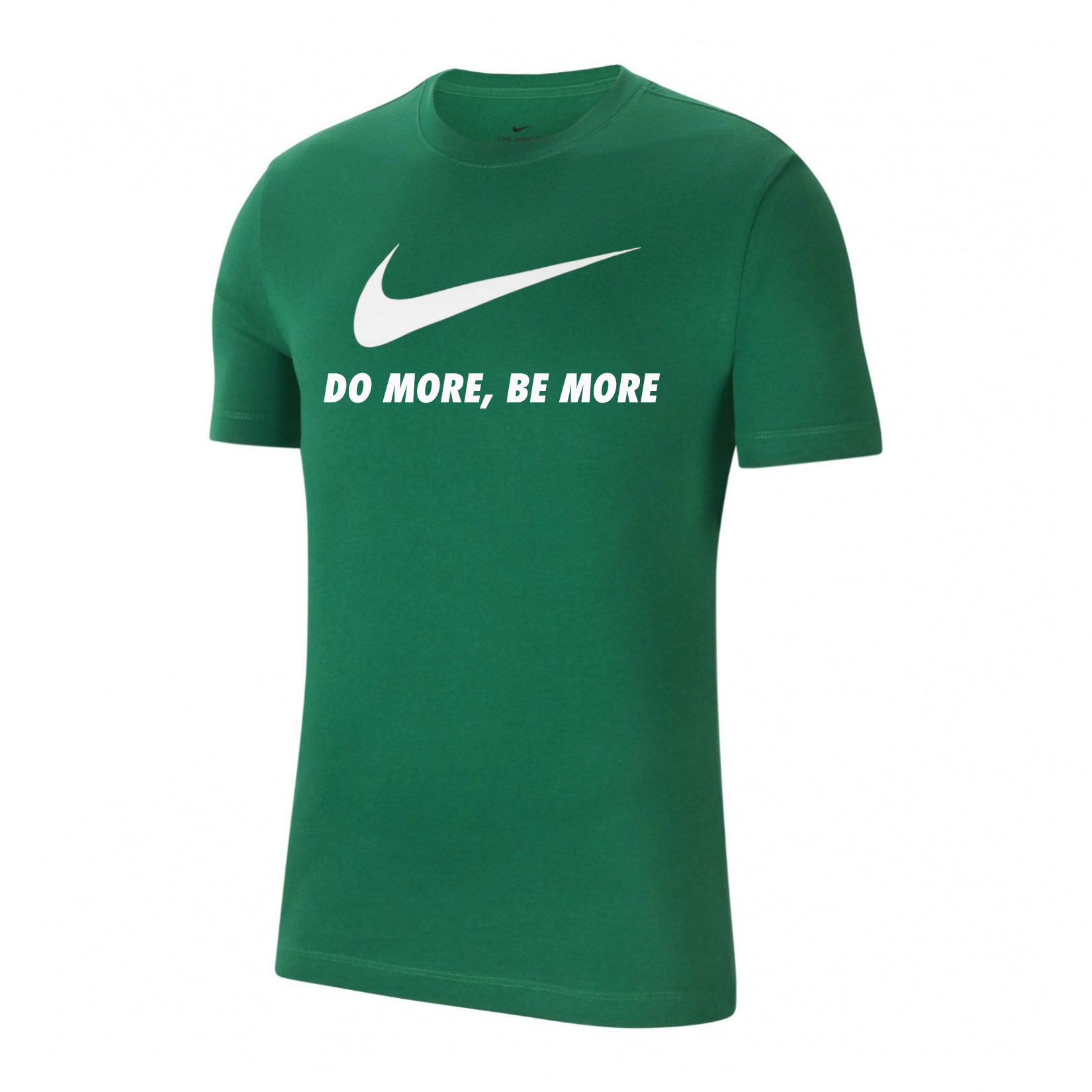 Nike Team Club 20 Swoosh Tee (M) Pine Green-White