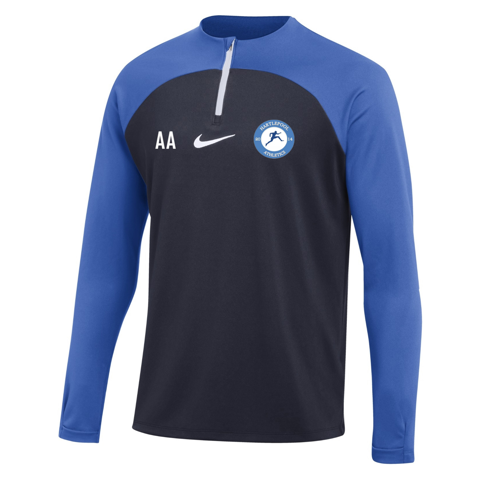 Nike Academy Pro Midlayer Drill Top Obsidian-Royal Blue-White