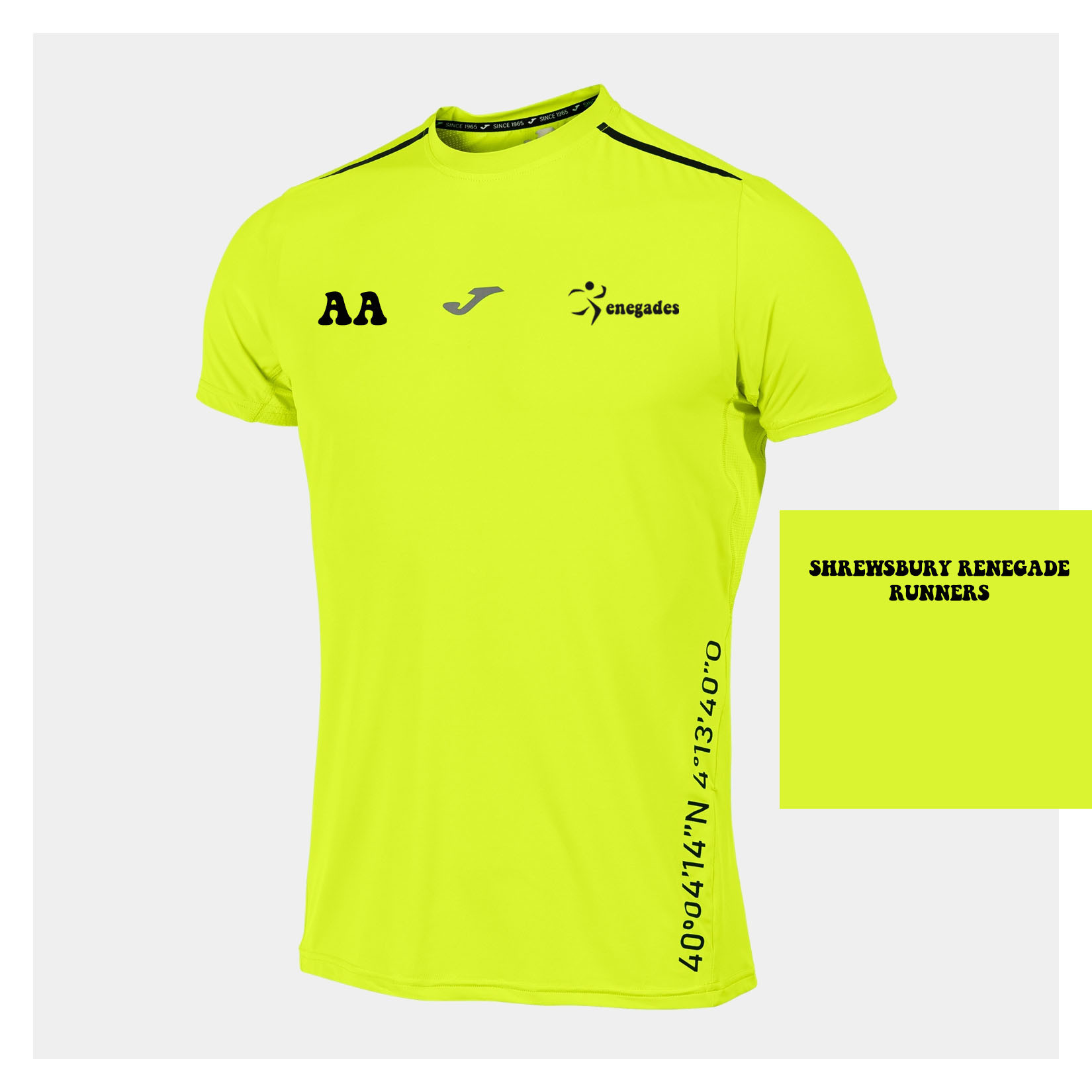 Joma R-City Short Sleeve Tee Fluo Yellow