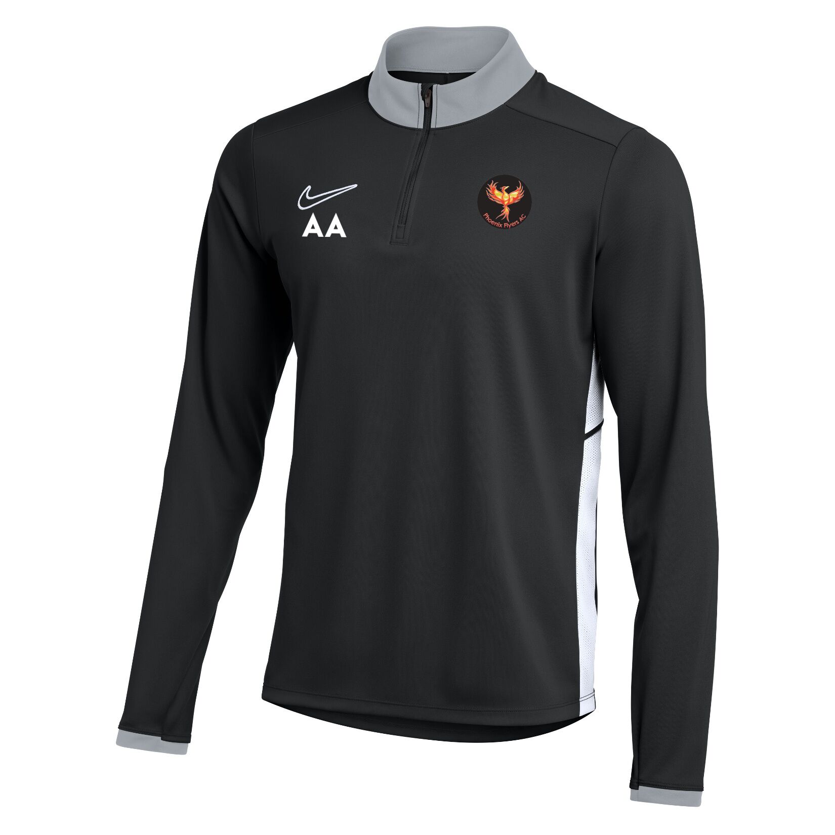 Nike Dri-FIT Academy 25 Drill Top - Black/White/White
