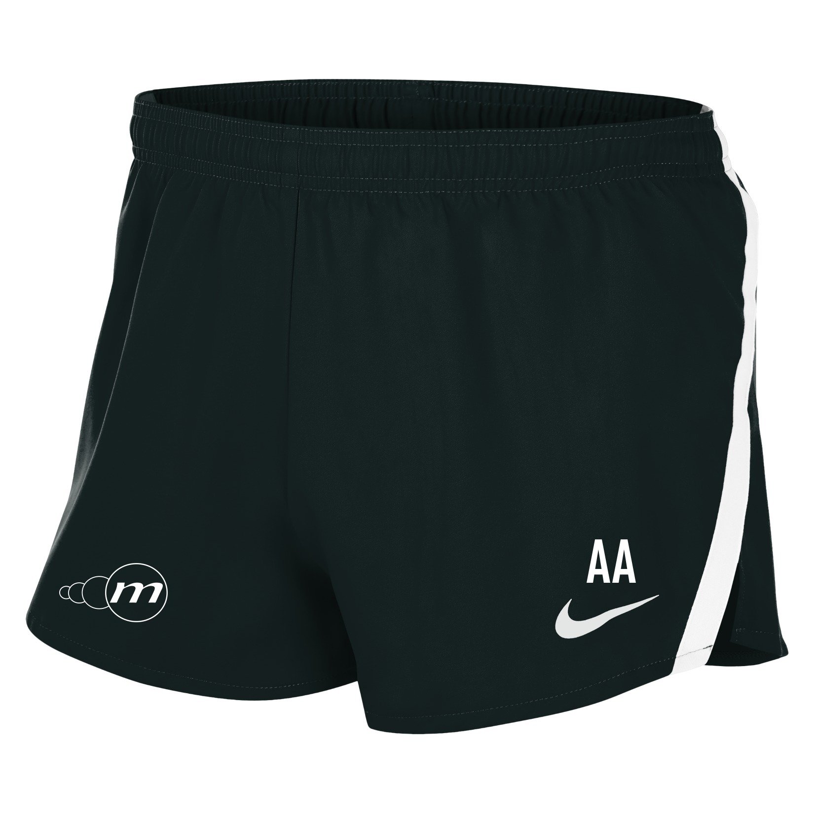 Zelus-Nike Team Stock Fast 2 Inch Short (M) - Black/White