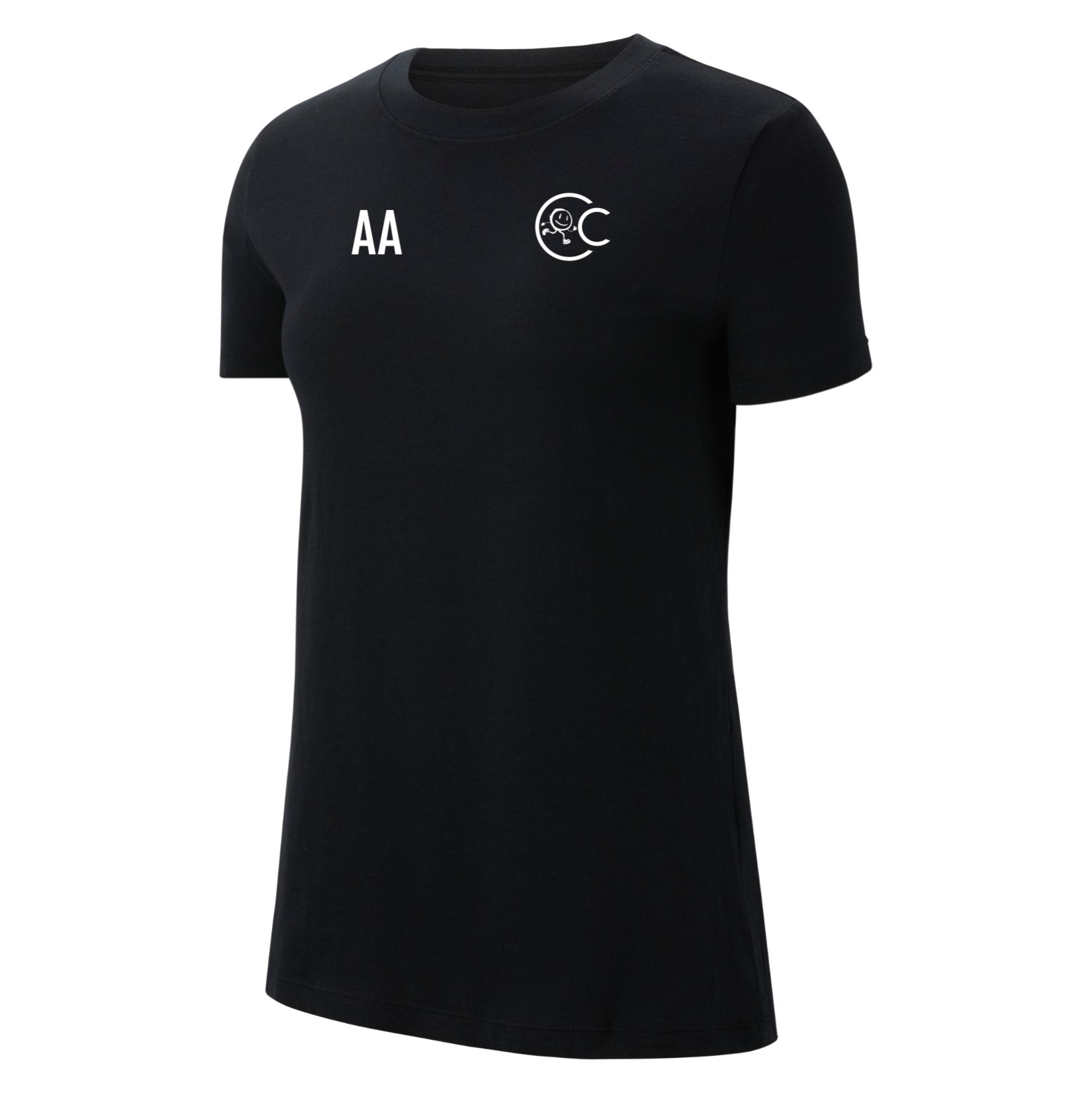 Nike Team Club 20 Cotton T-Shirt (W) - Black/White