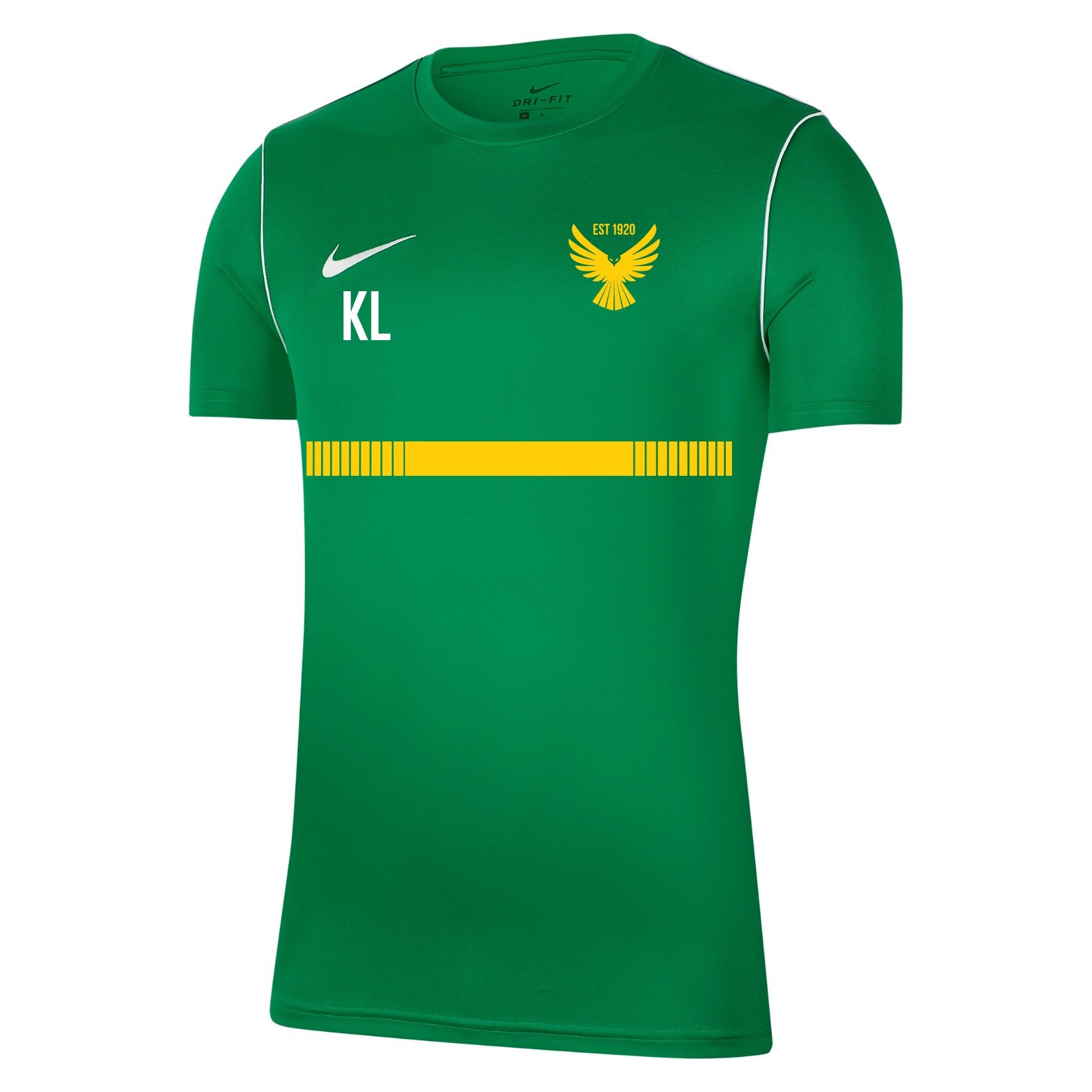 Nike Park 20 Short Sleeve Training Tee - Pine Green/White/White