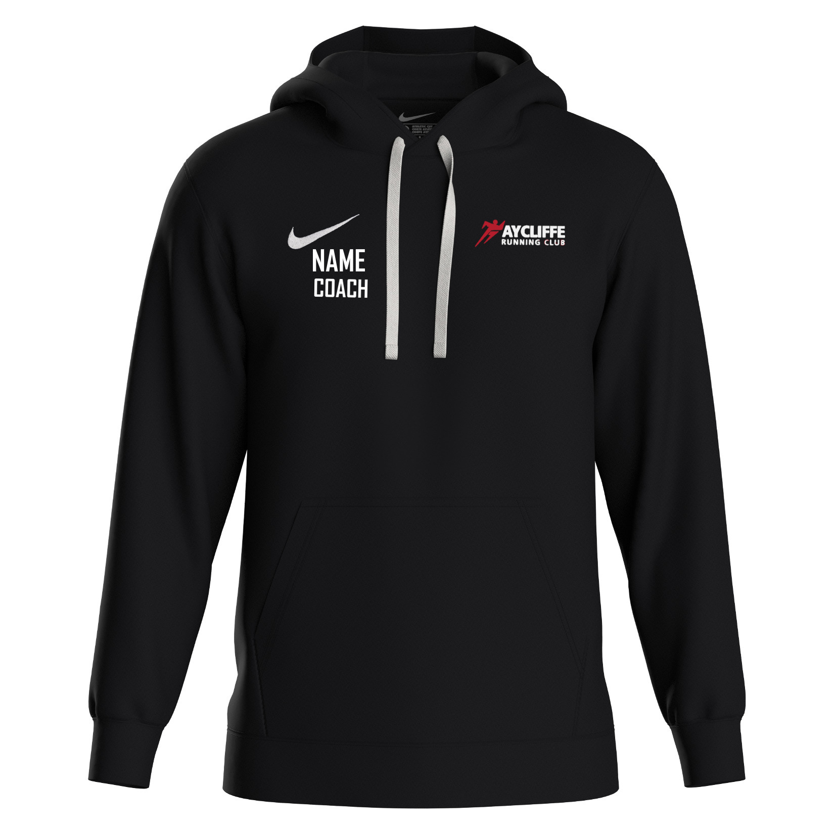 Nike Team Club 20 Fleece Hoodie (M) - Black/White/White