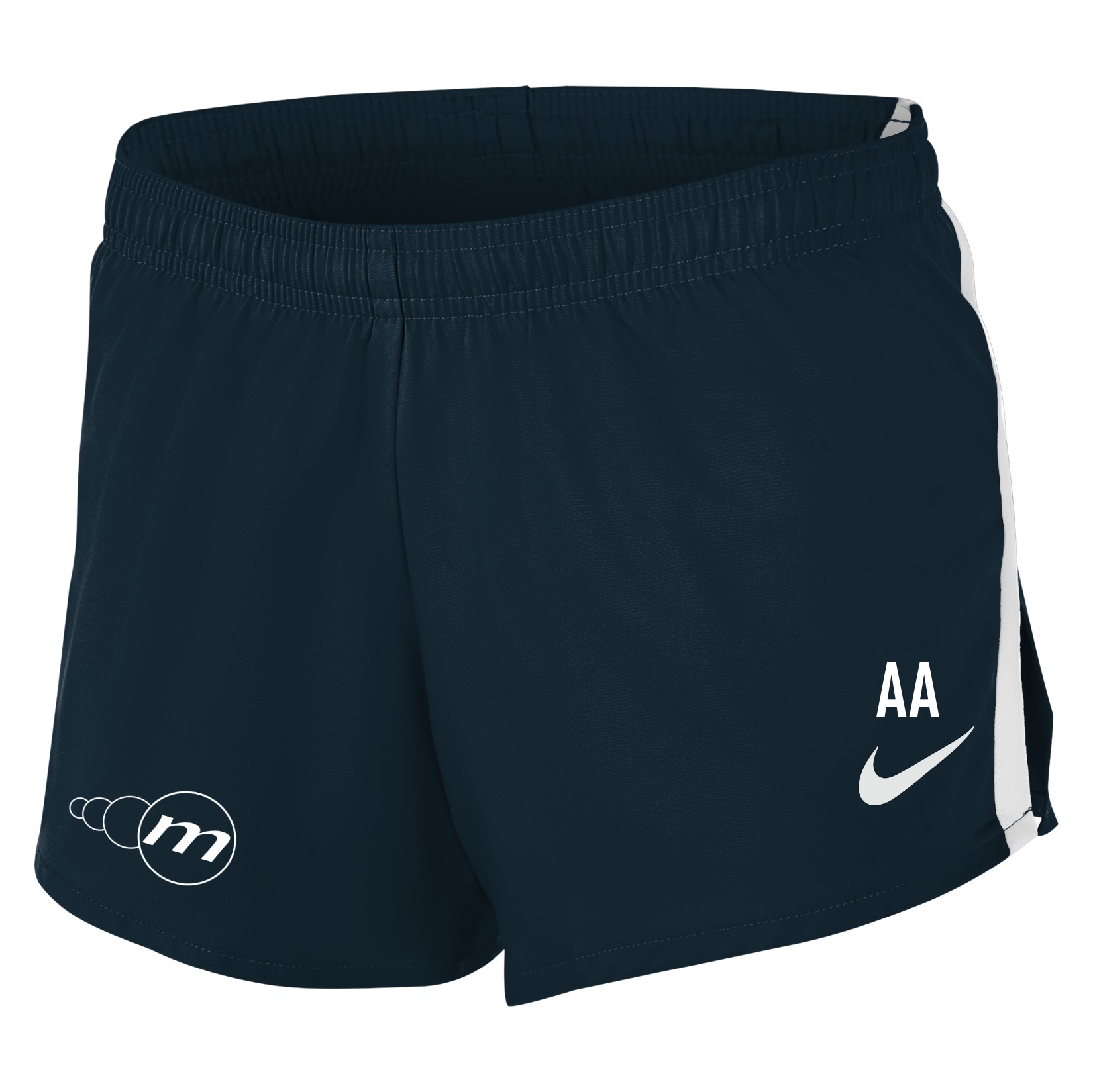 Zelus-Nike Team Stock Fast 2 Inch Short (W) - Obsidian/White