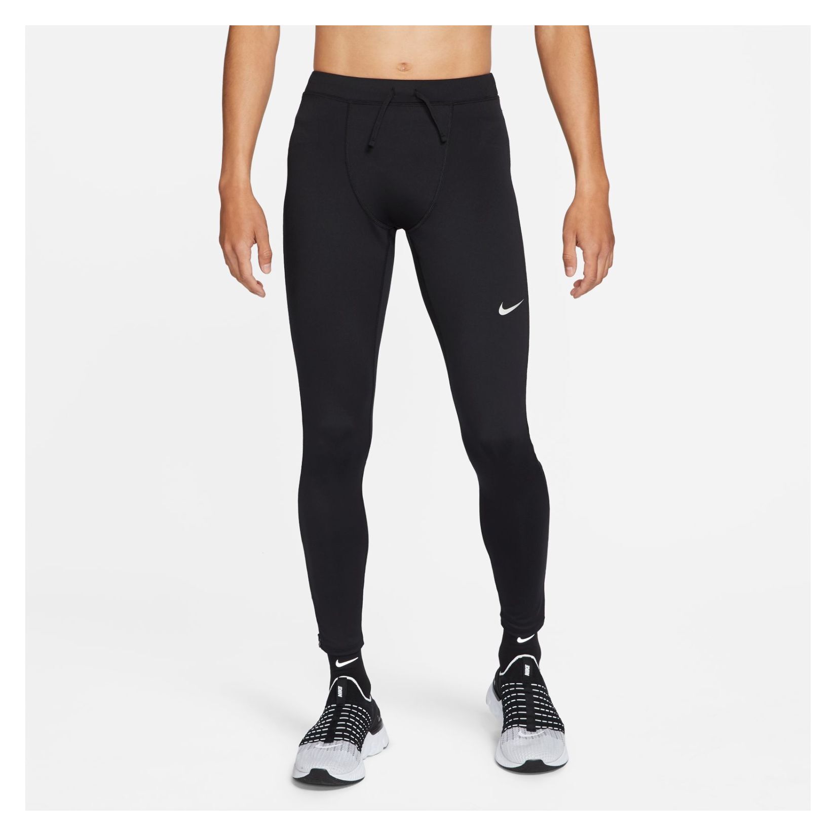 Nike Dri-FIT Challenger Running Leggings - Black/Reflective Silver