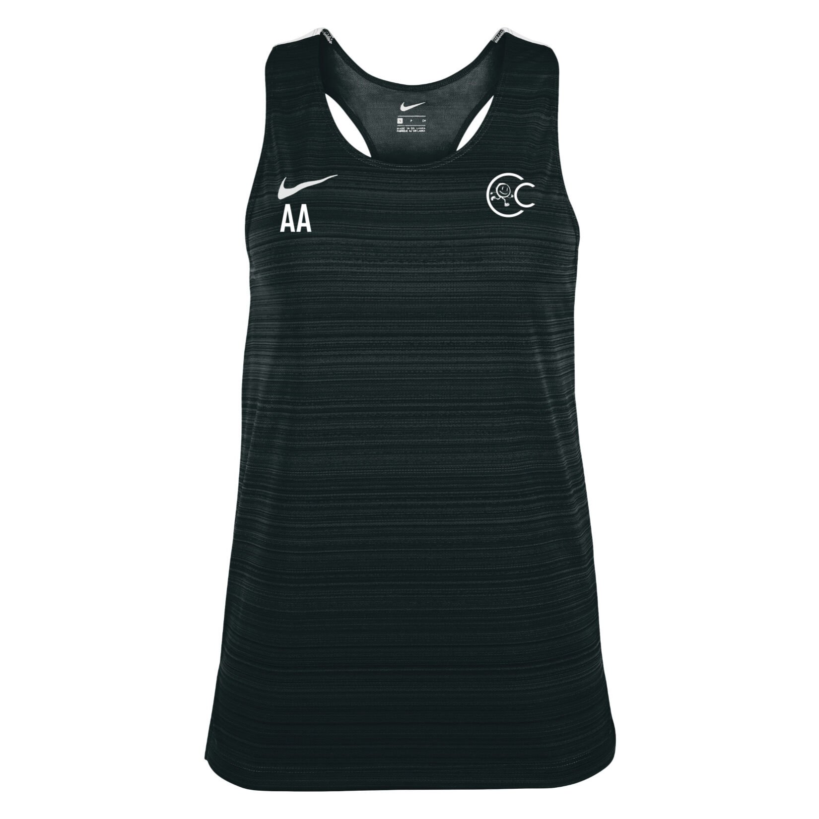 Zelus-Nike Dry Miler Singlet (W) - Black/White