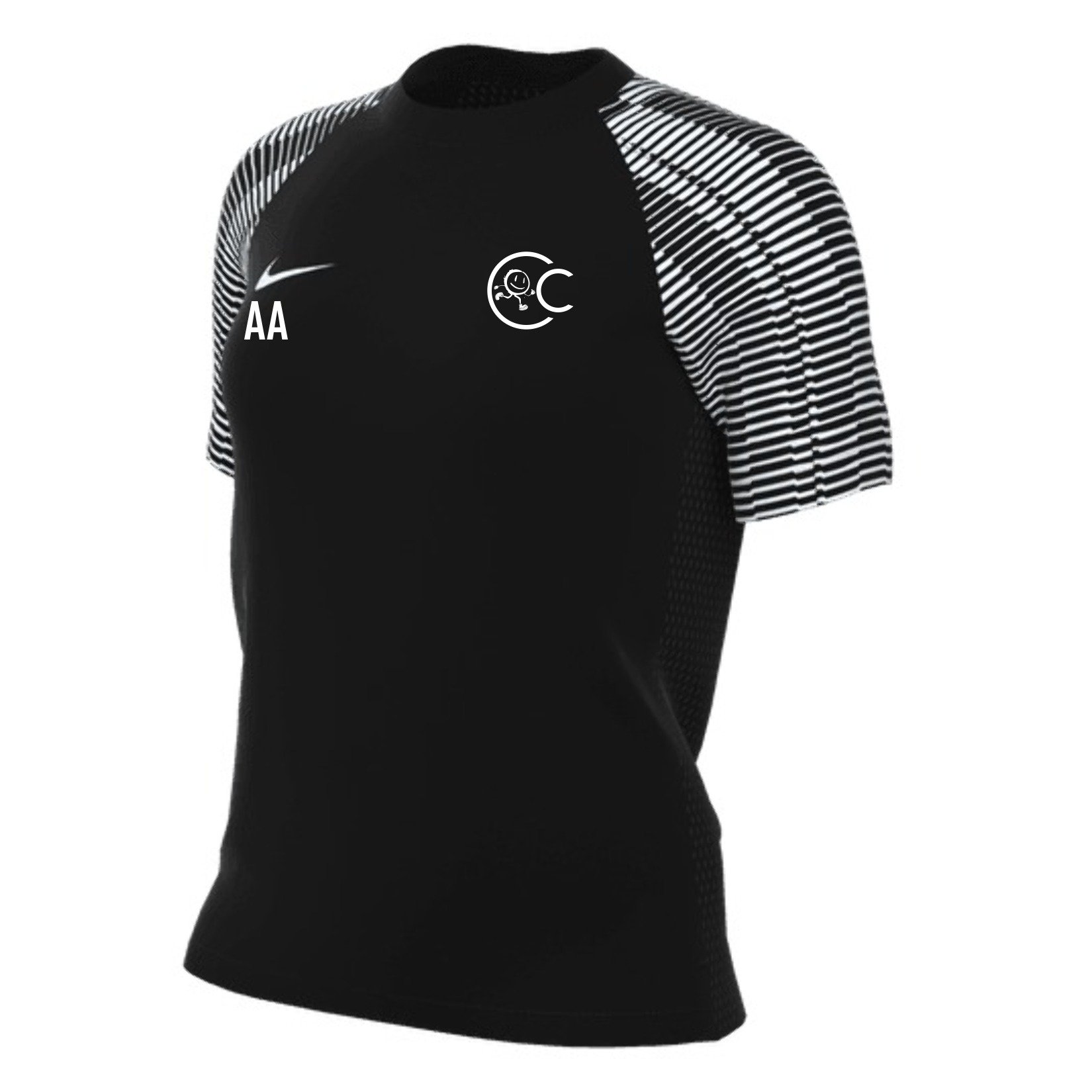 Nike Dri-FIT Academy Short-Sleeve Jersey (W) - Black/White/White