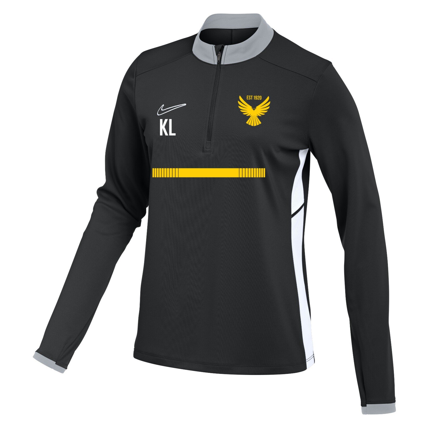 Nike Dri-FIT Academy 25 Drill Top (W) - Black/White/White