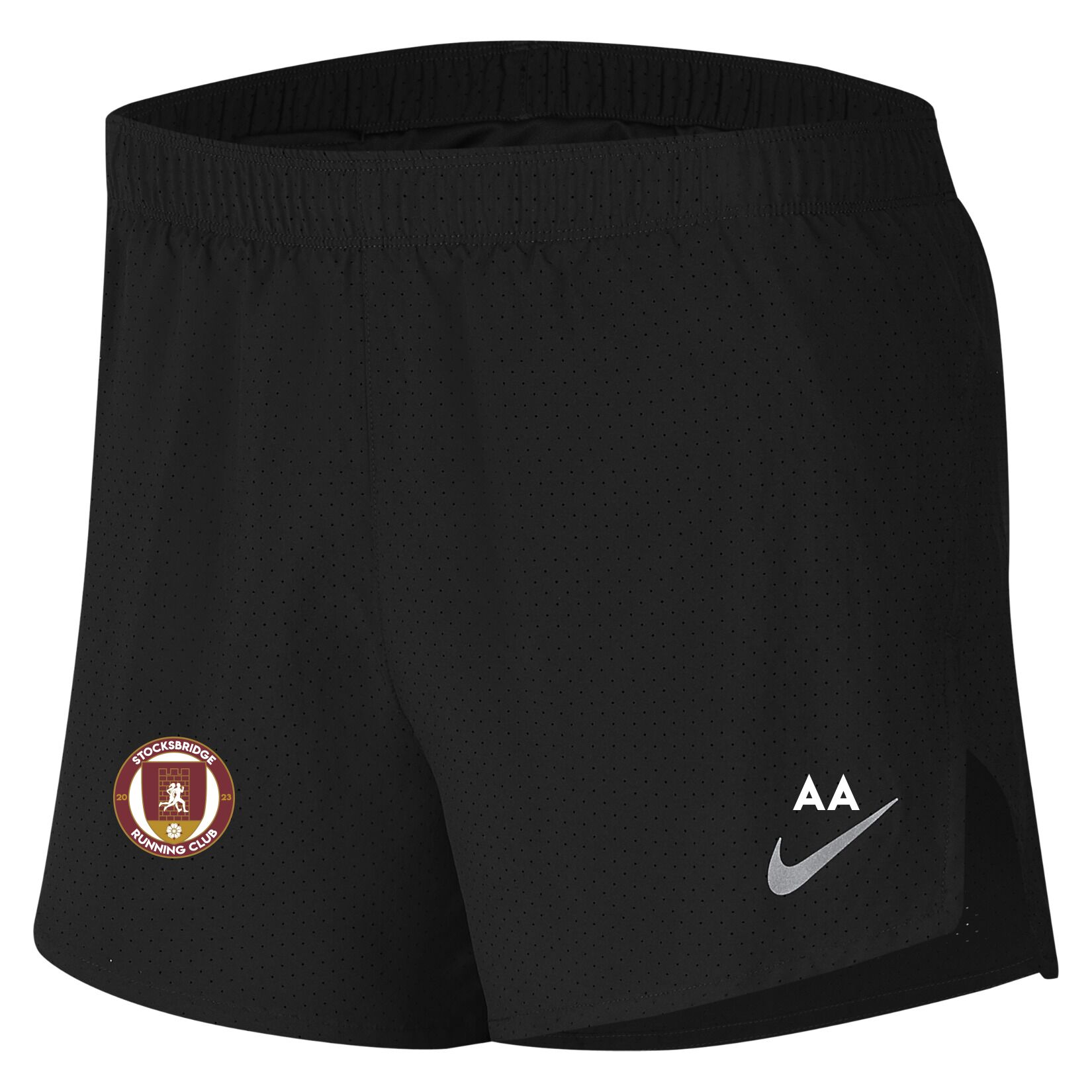 Nike Fast 4 Inch Running Short - Black/Reflective Silv