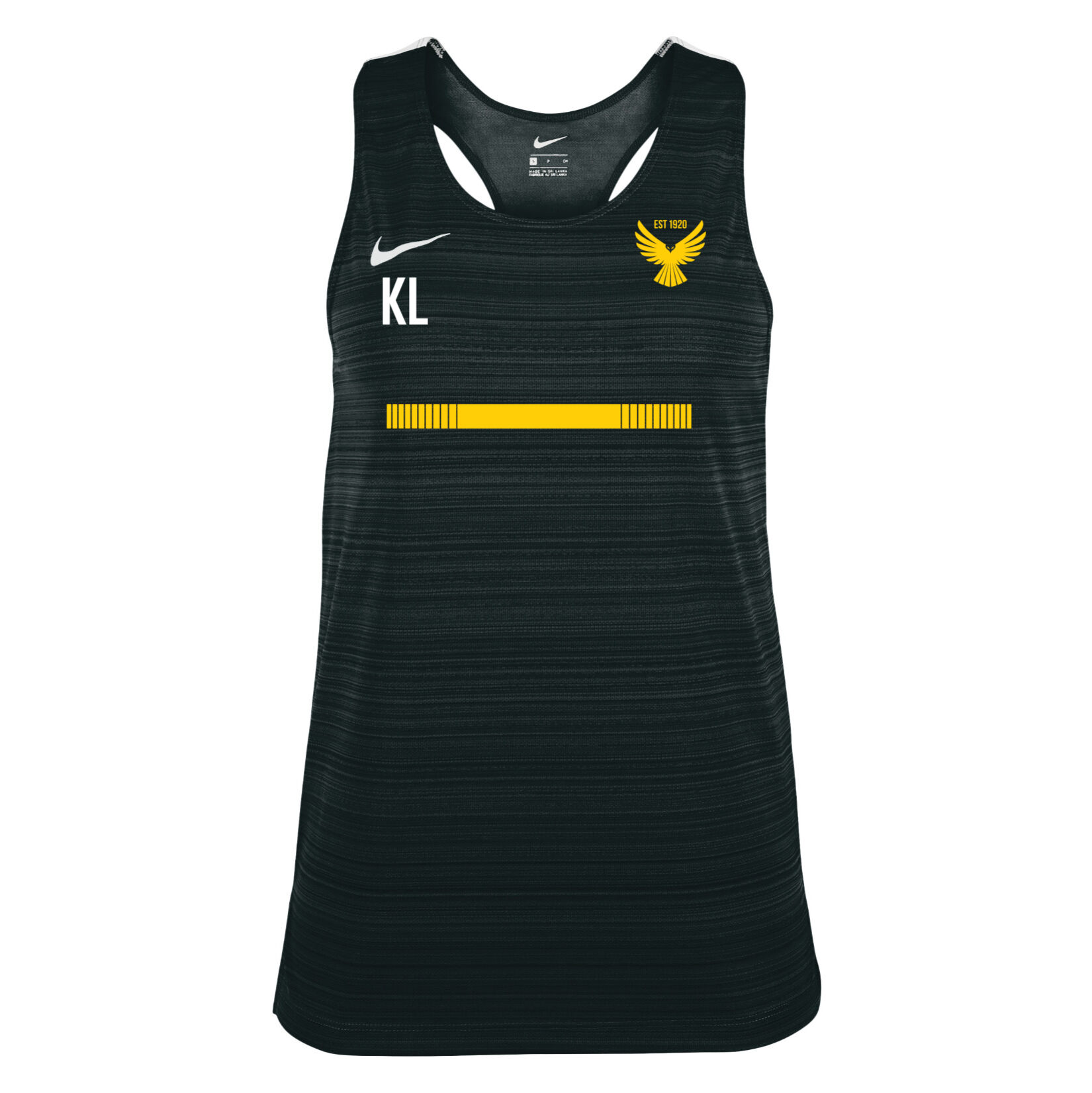 Zelus-Nike Dry Miler Singlet (W) - Black/White