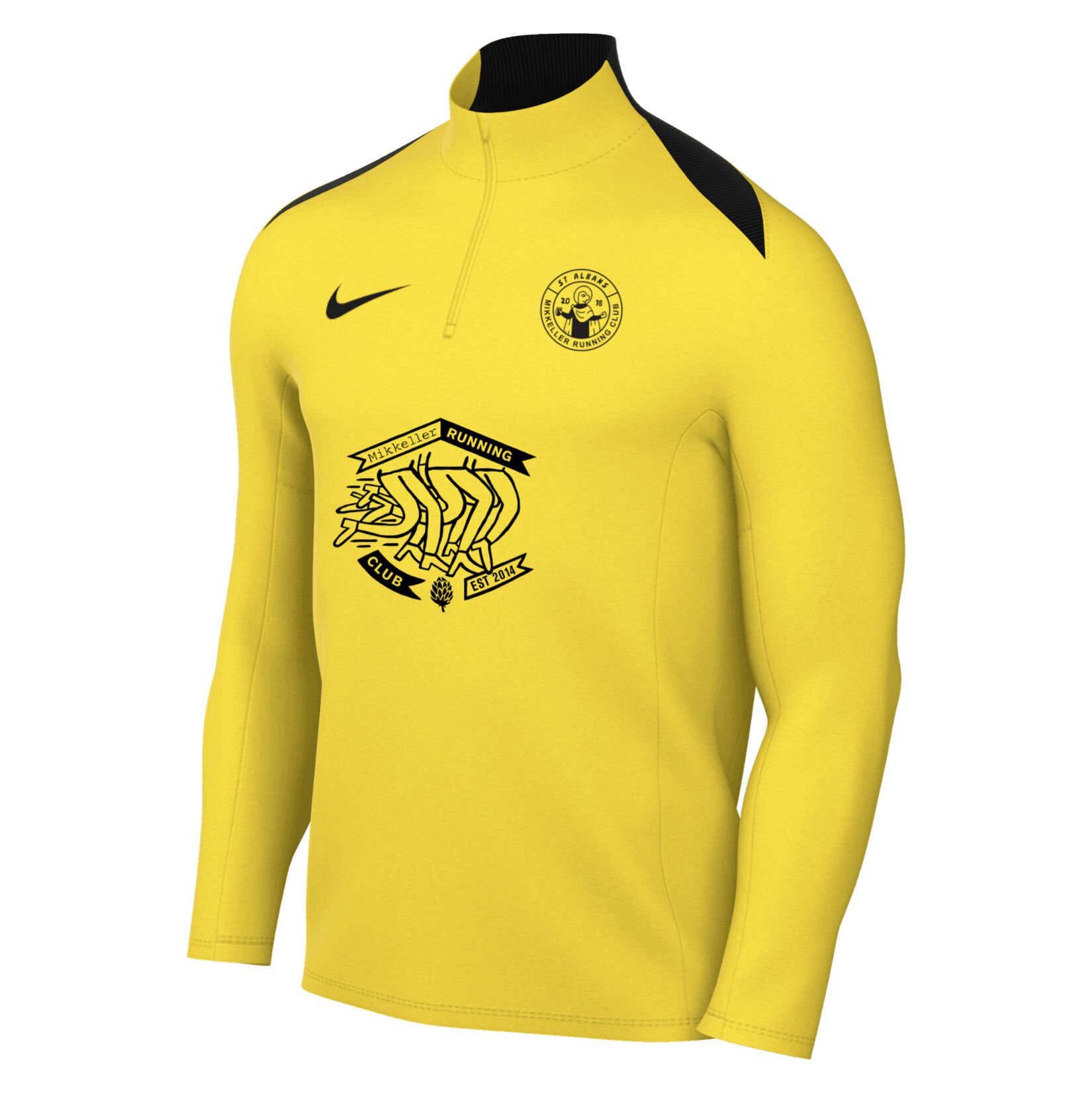 Nike Academy Pro 24 Dri-FIT Drill Top - TOUR YELLOW/TOUR YELLOW/BLACK