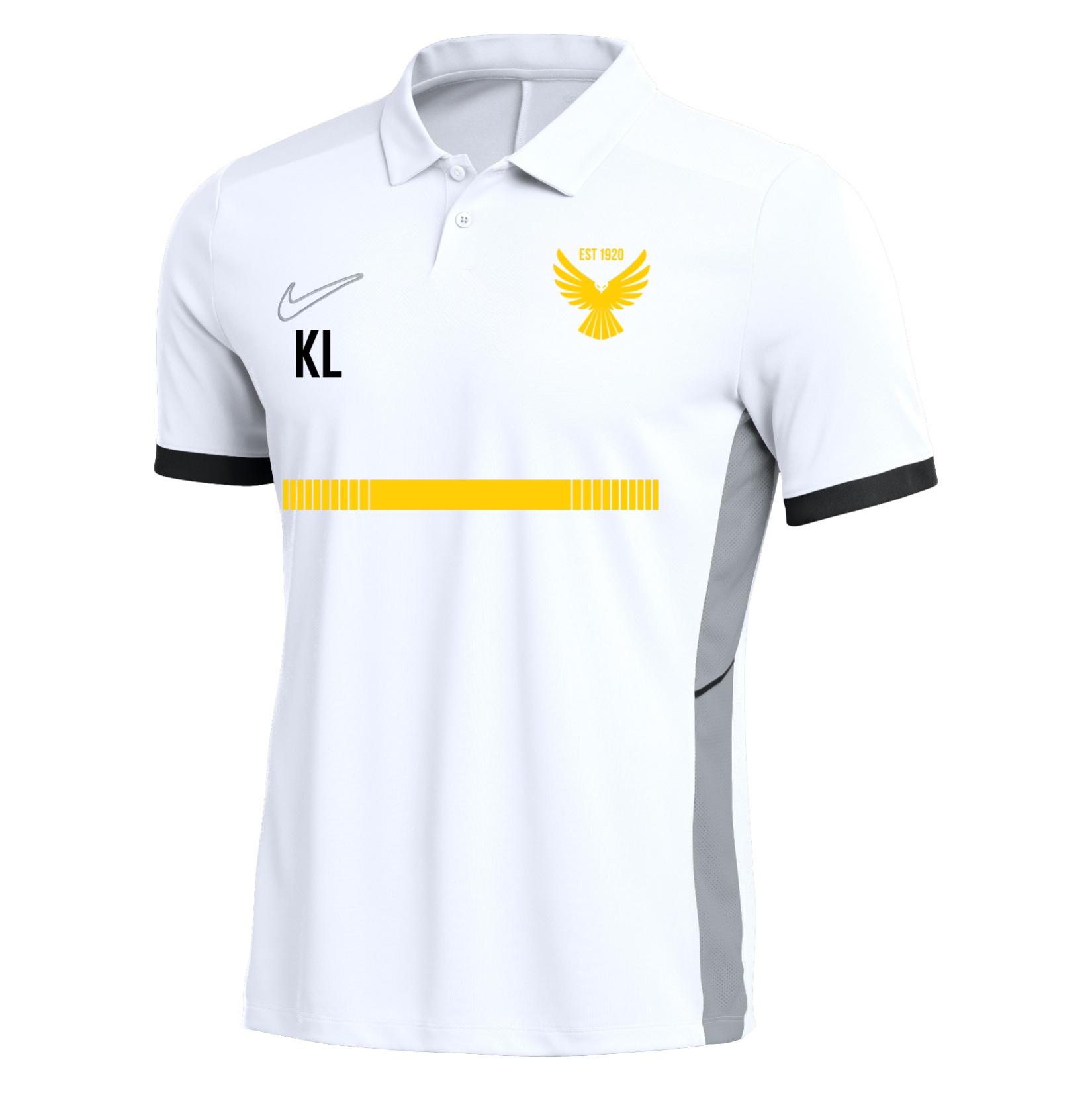 Nike Dri-FIT Academy 25 Polo - White/Black/Black