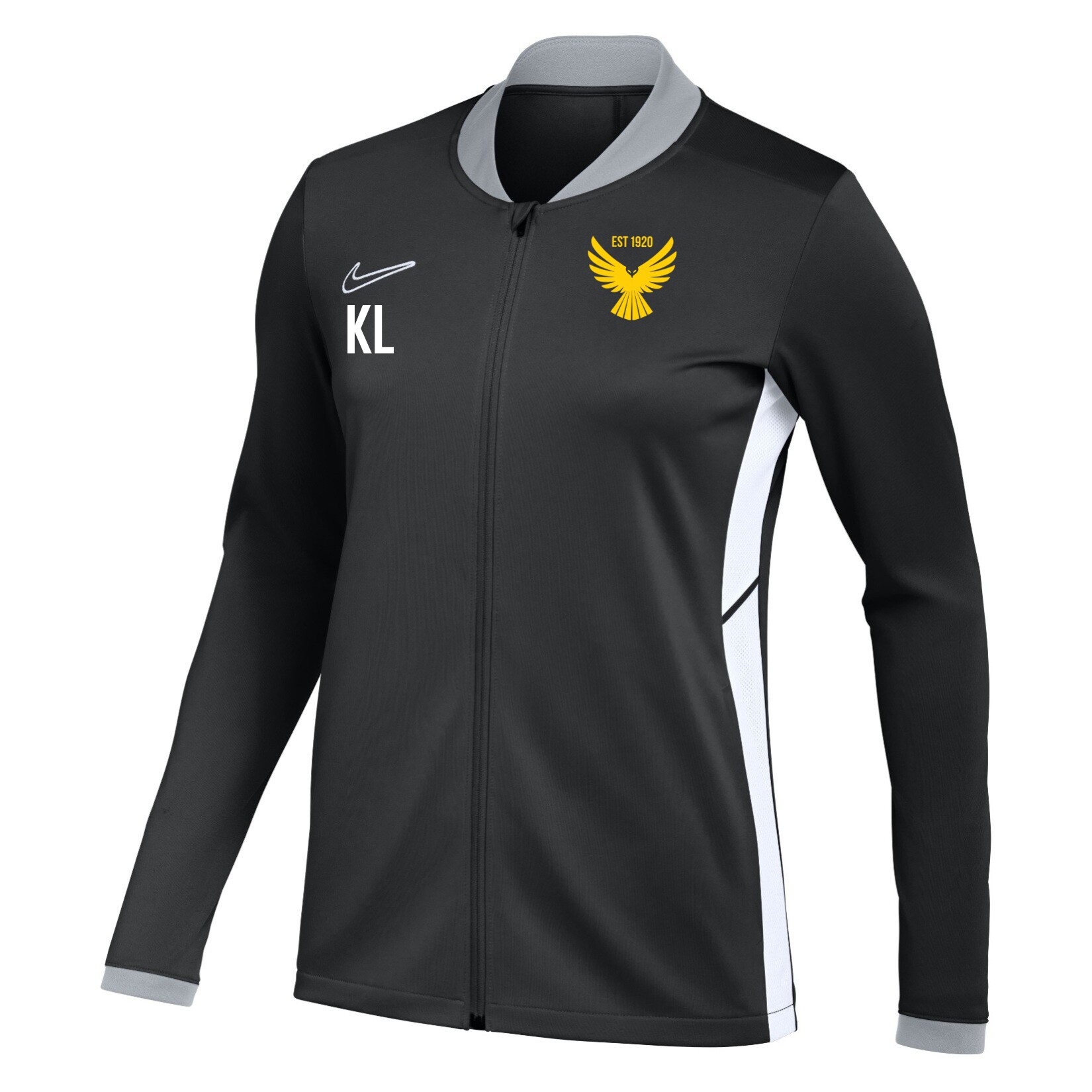 Nike Dri-FIT Academy 25 Knit Track Jacket (W) - Black/White/White