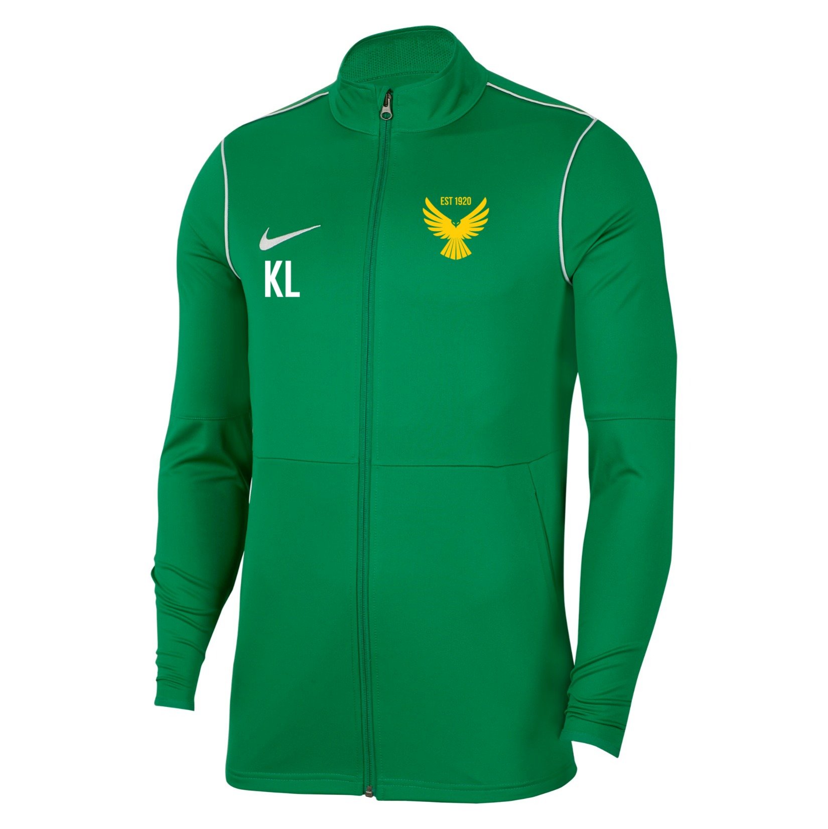 Nike Dri-FIT Park 20 Knitted Track Jacket - Pine Green/White/White