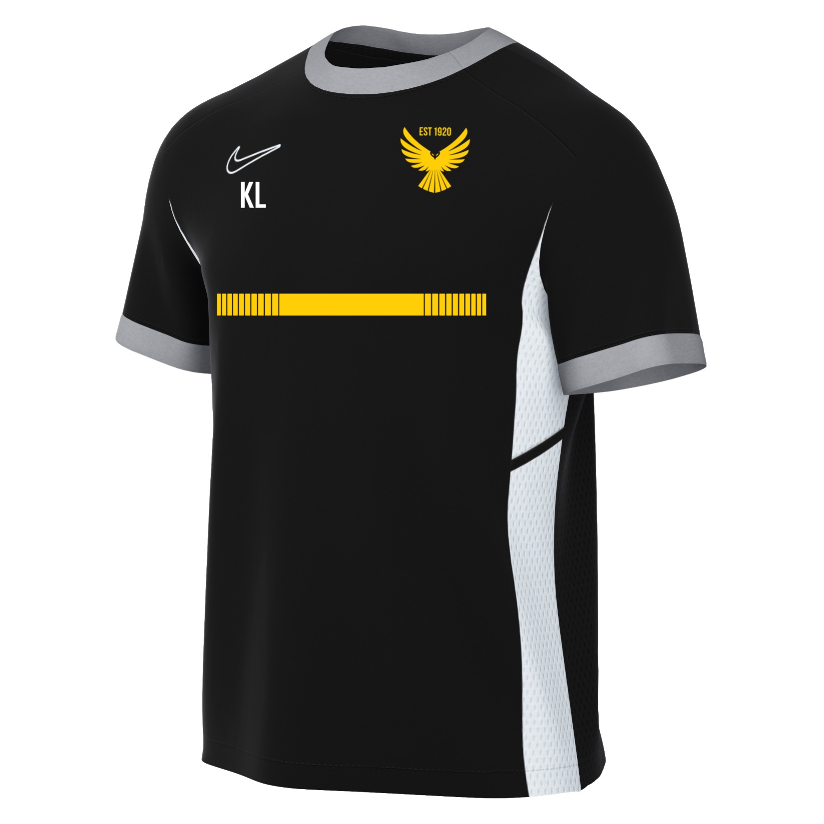 Nike Academy 25 Short-Sleeve Training Top - Black/White/White