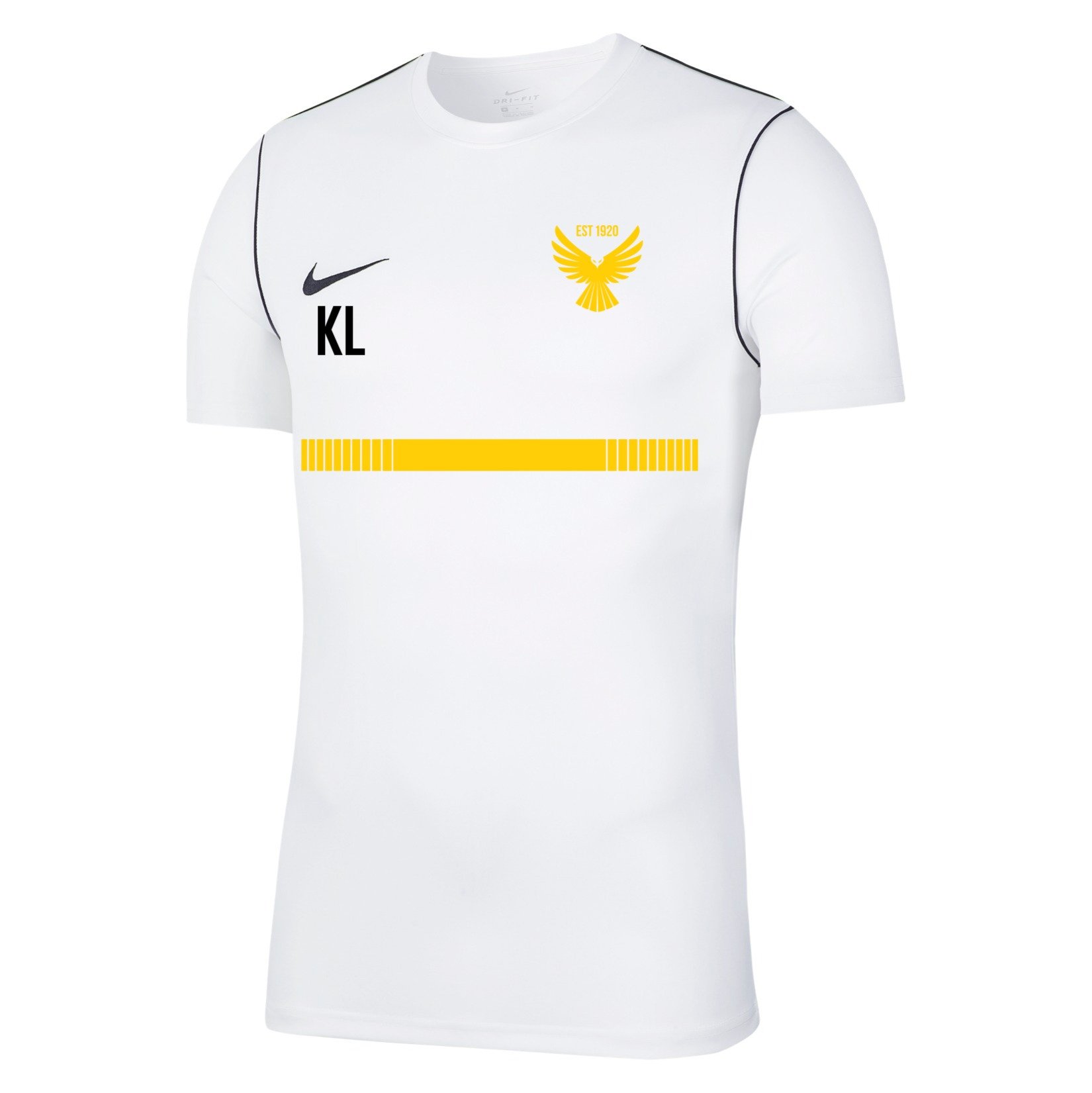 Nike Park 20 Short Sleeve Training Tee - White/Black/Black