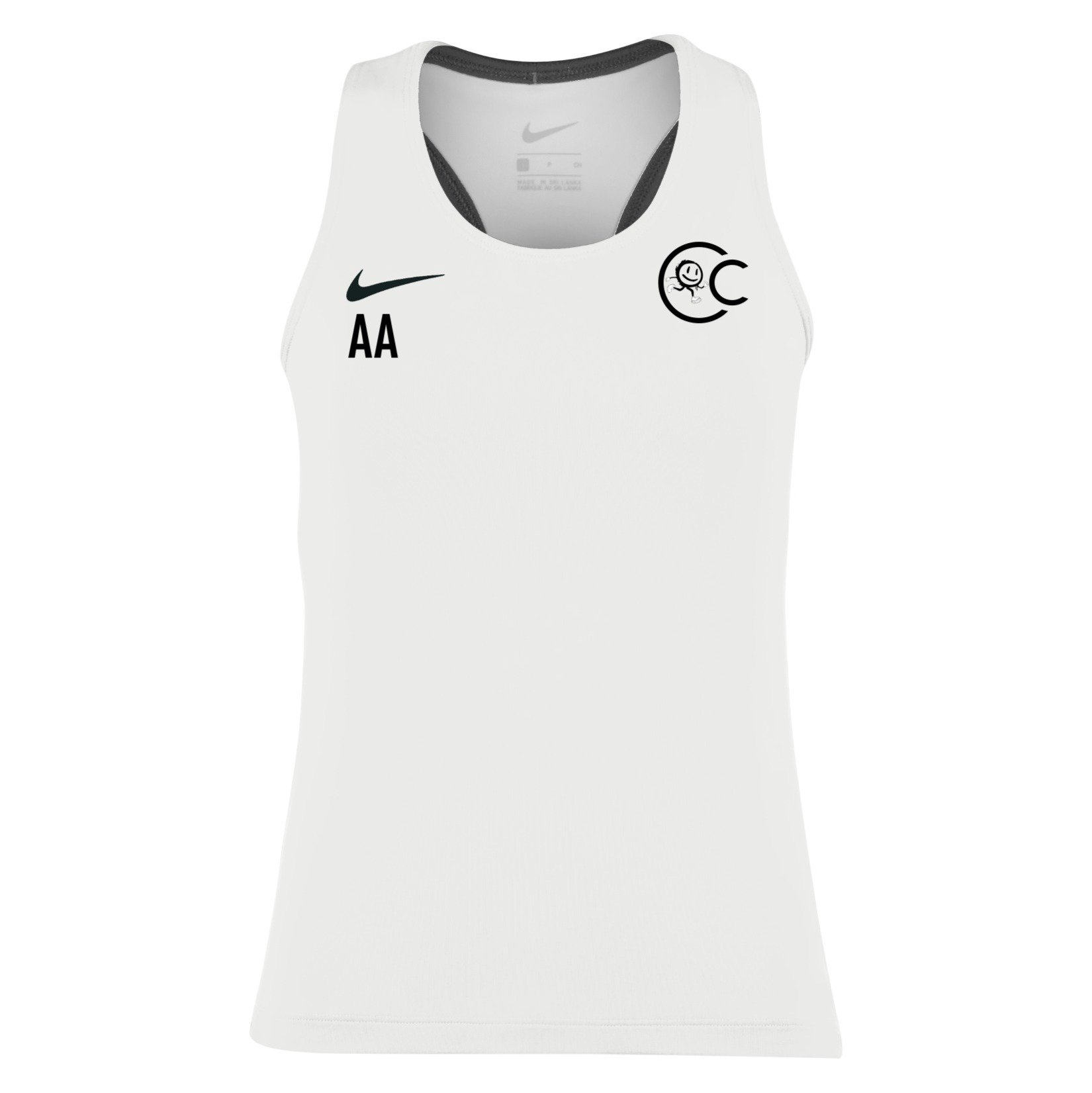 Zelus-Nike Airborne Running Top - White/Black