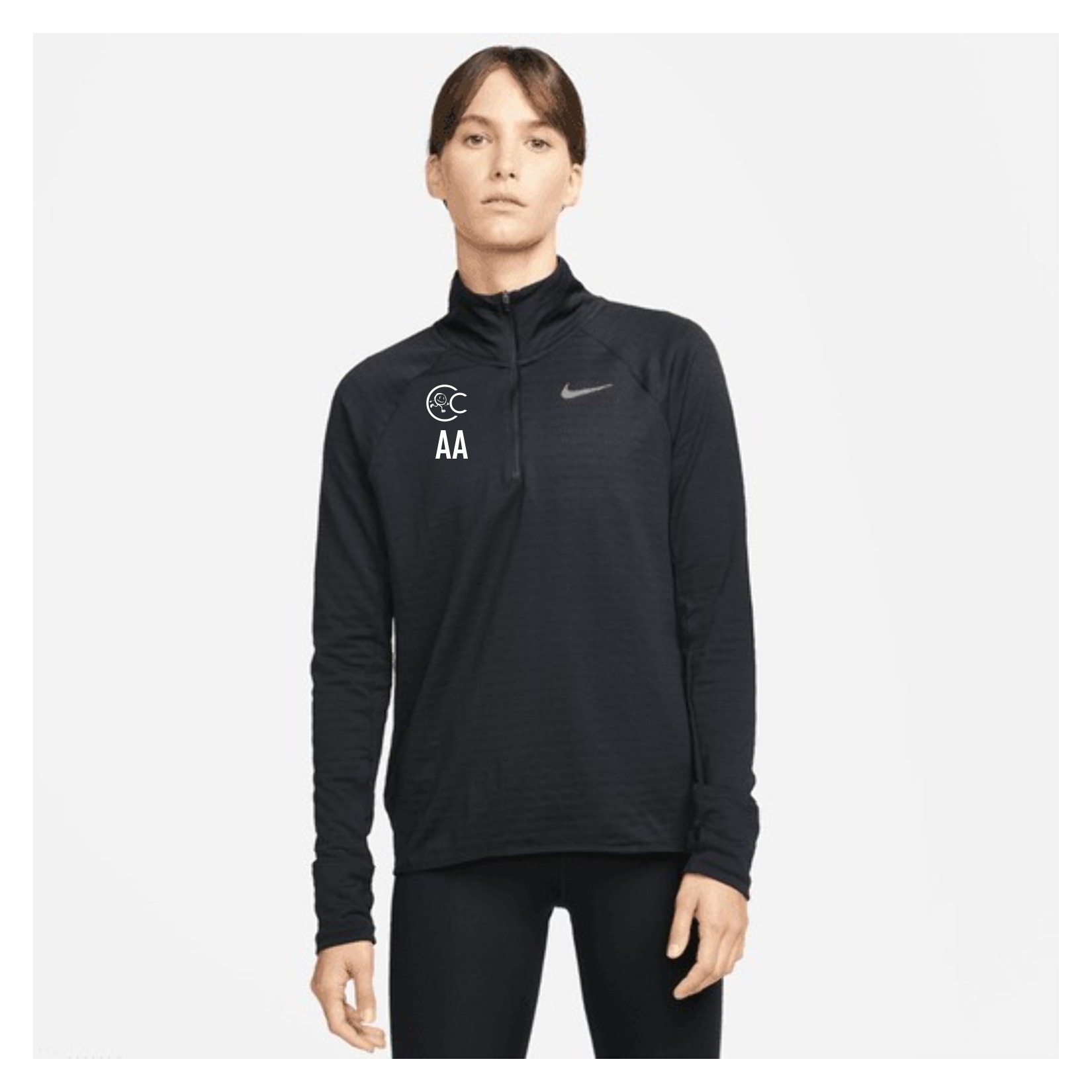 Nike Therma-FIT Element 1/2-Zip Running Top (W) - Black/Reflective Silver