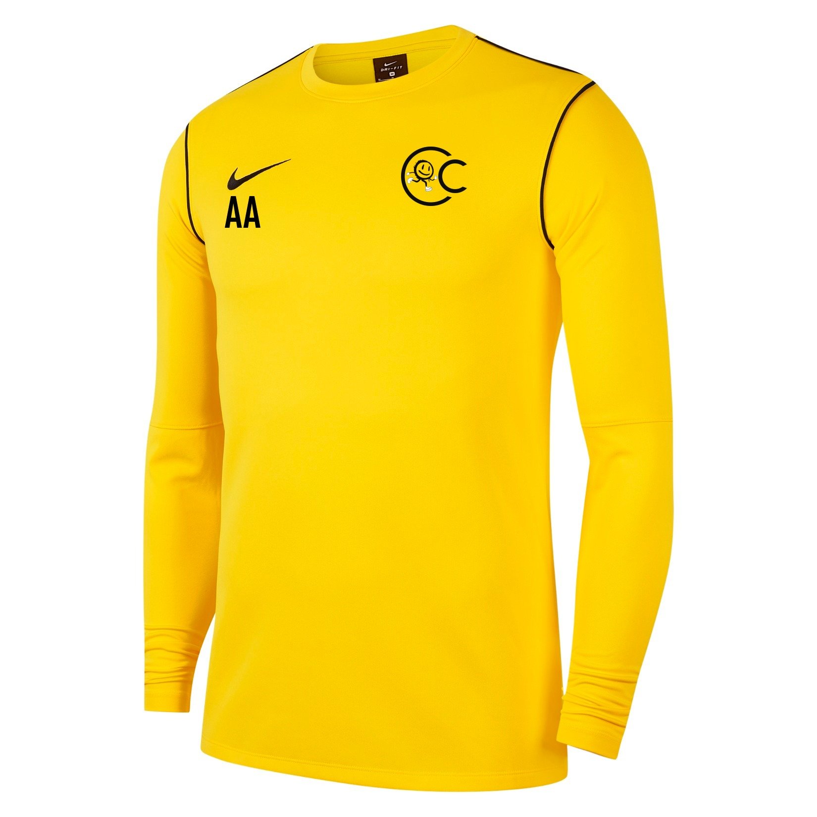 Nike Dri-FIT Park 20 Crew Top - Tour Yellow/Black/Black