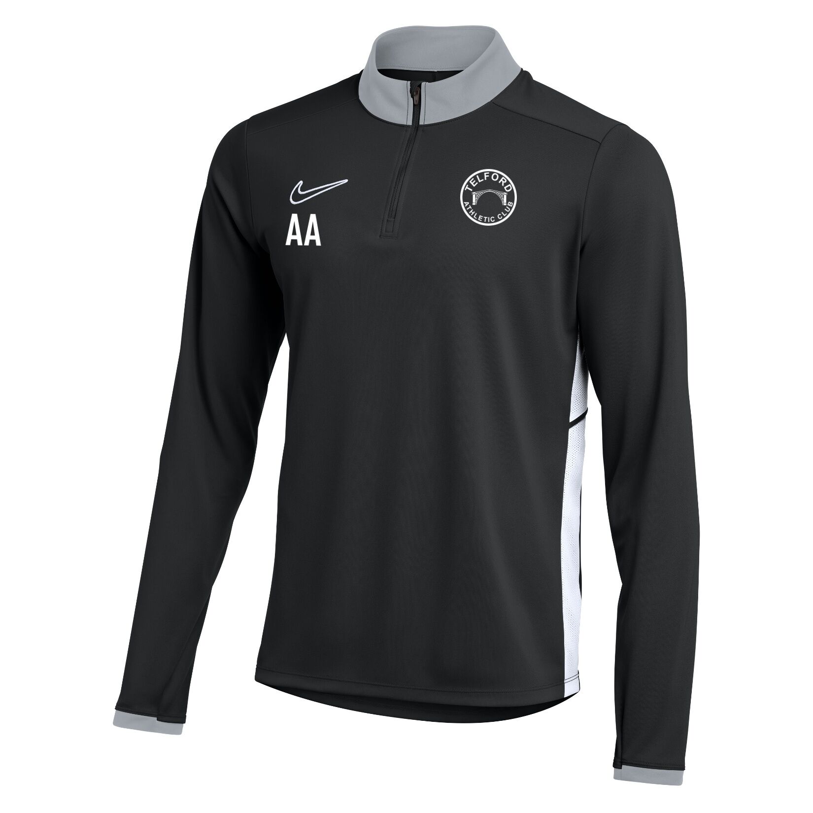 Nike Dri-FIT Academy 25 Drill Top - Black/White/White