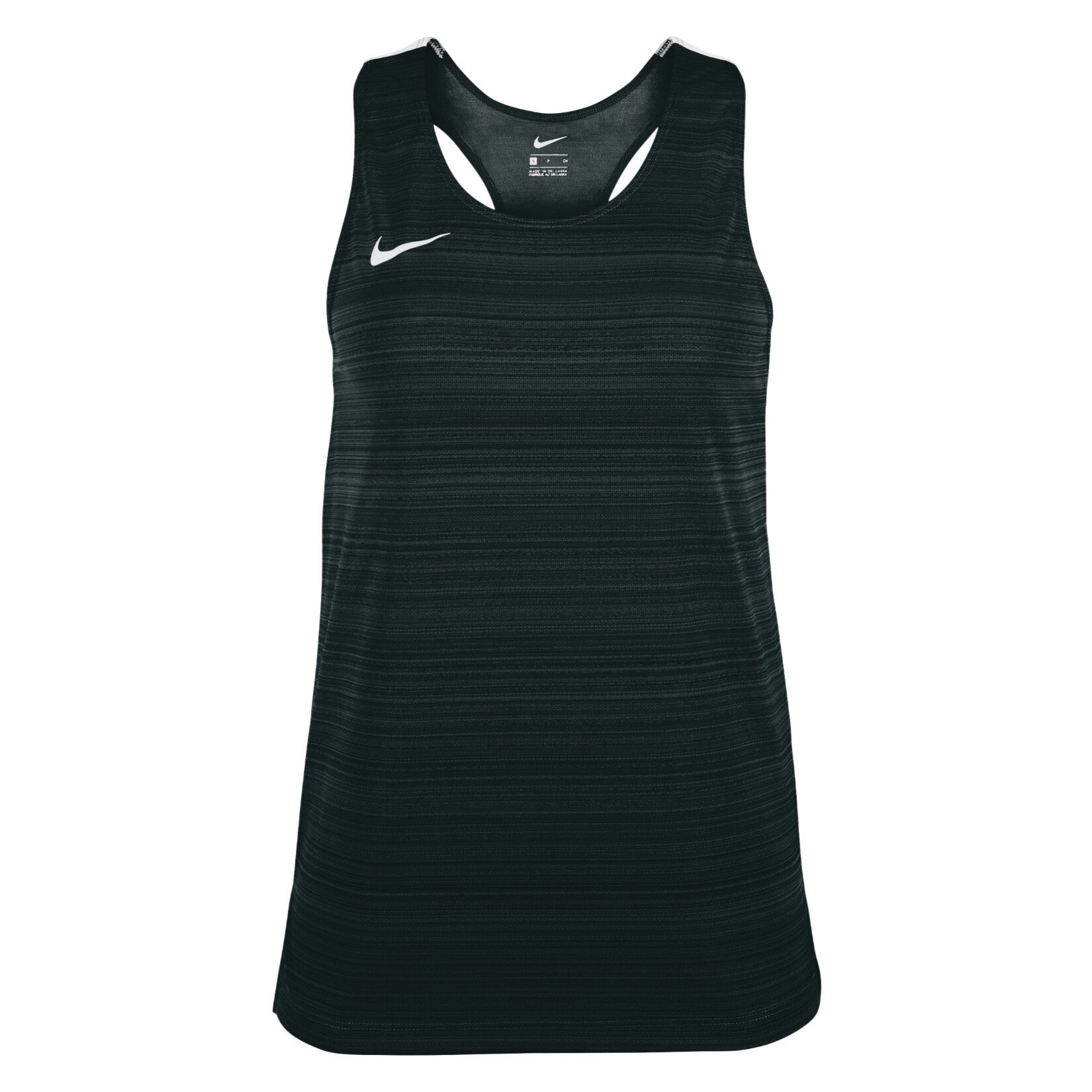 Zelus-Nike Dry Miler Singlet (W) - Black/White