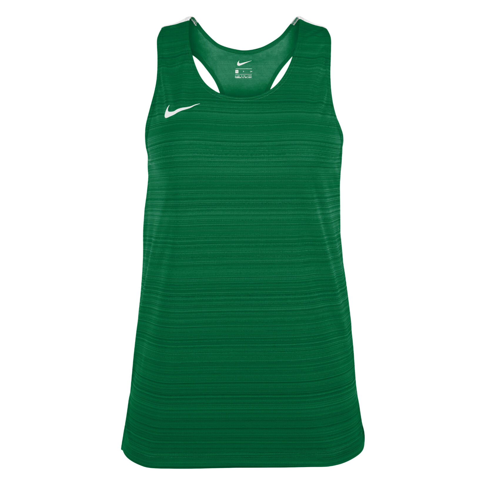 Zelus-Nike Dry Miler Singlet (W) - Pine Green/White