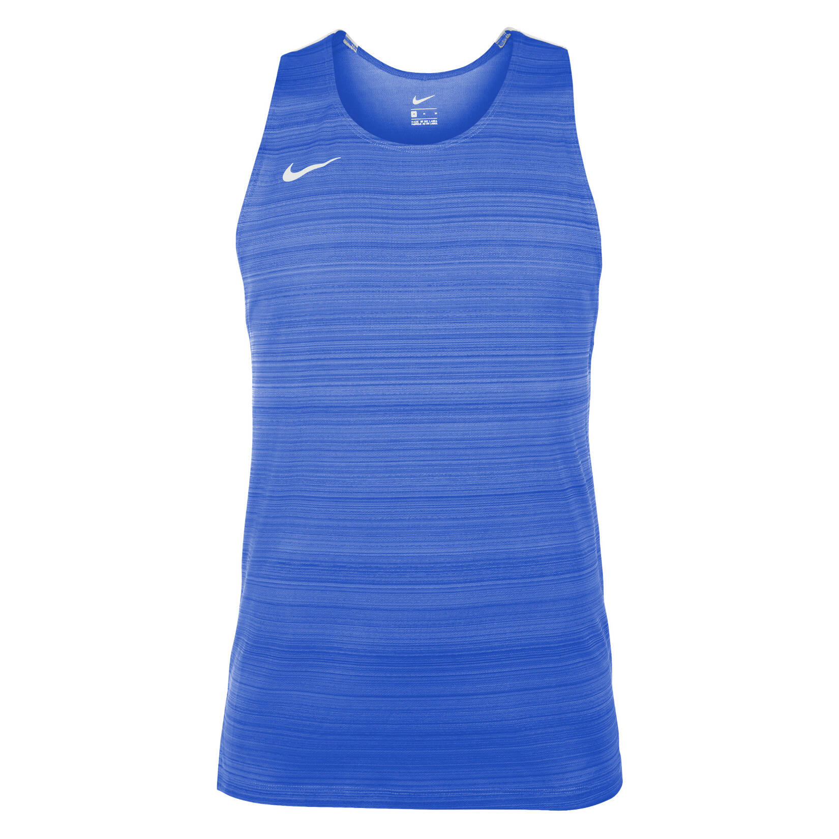 Zelus-Nike Dry Miler Mens Singlet - Royal Blue/White