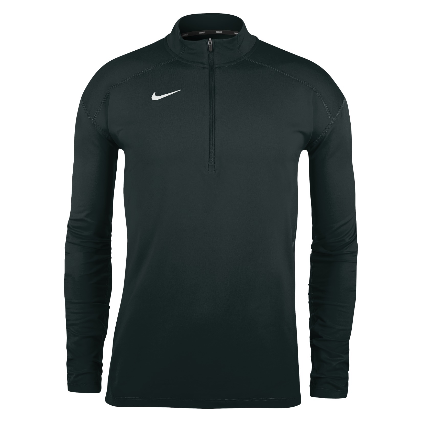 Zelus-Nike Dry Element Half Zip Running Top - Black/White