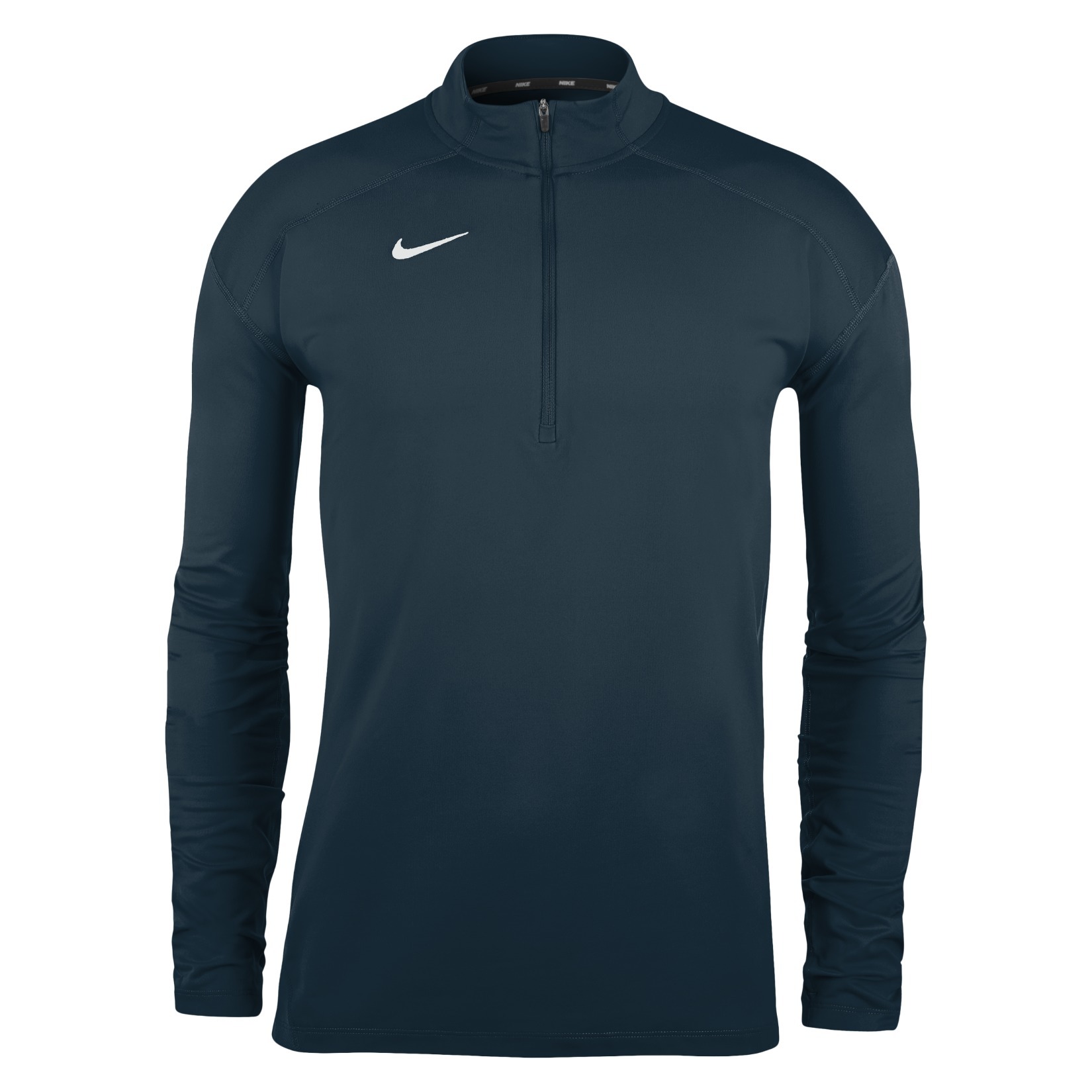 Zelus-Nike Dry Element Half Zip Running Top - Obsidian/White