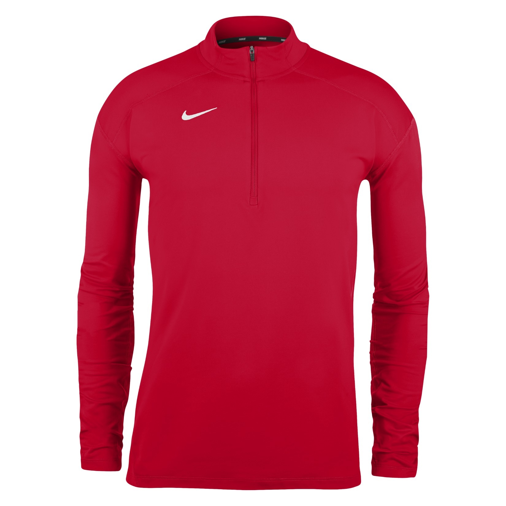 Zelus-Nike Dry Element Half Zip Running Top - University Red/White