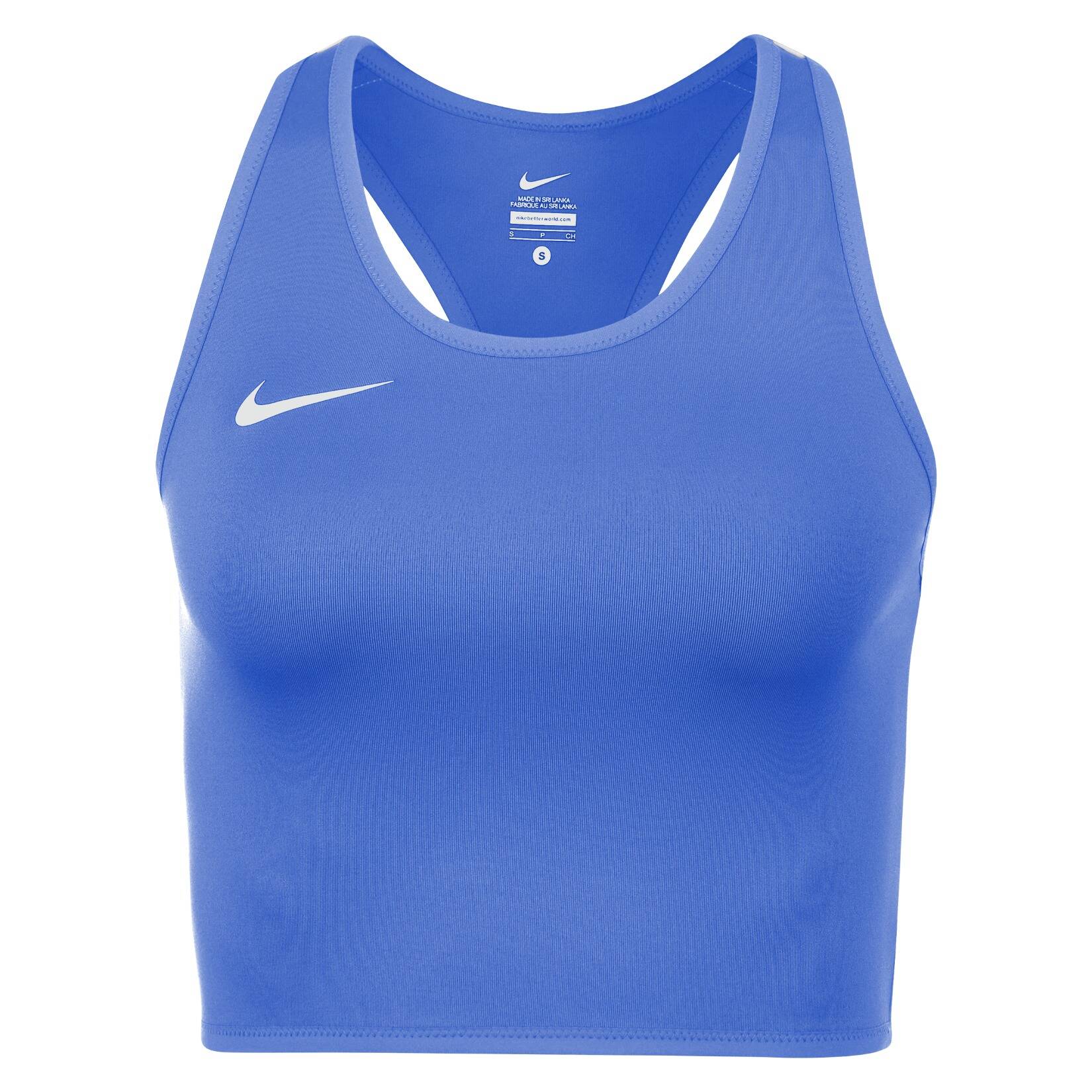 Zelus-Nike Cover Running Top - Royal Blue/White