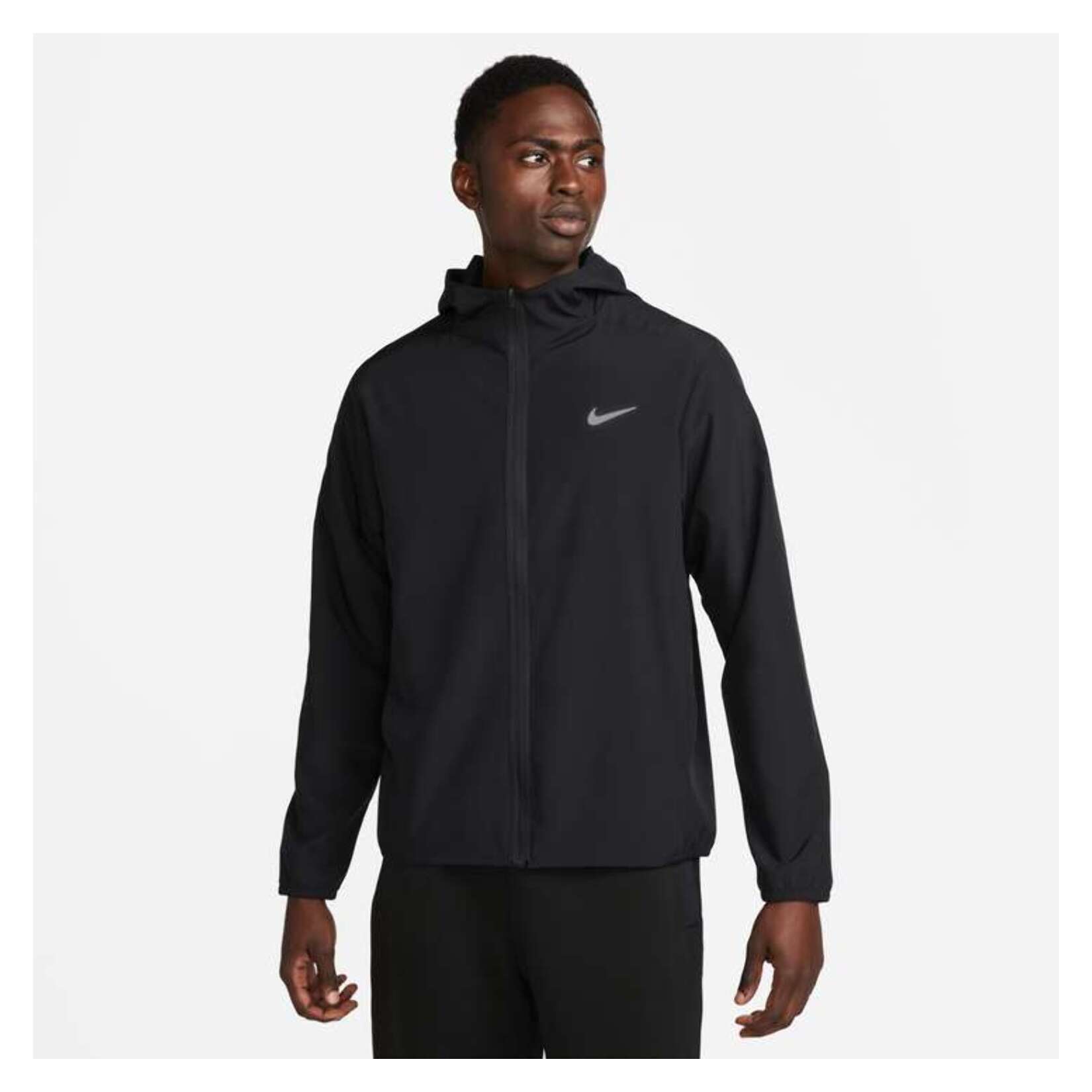 Nike Dri-FIT Versatile Hooded Jacket - Black/Reflective Silver