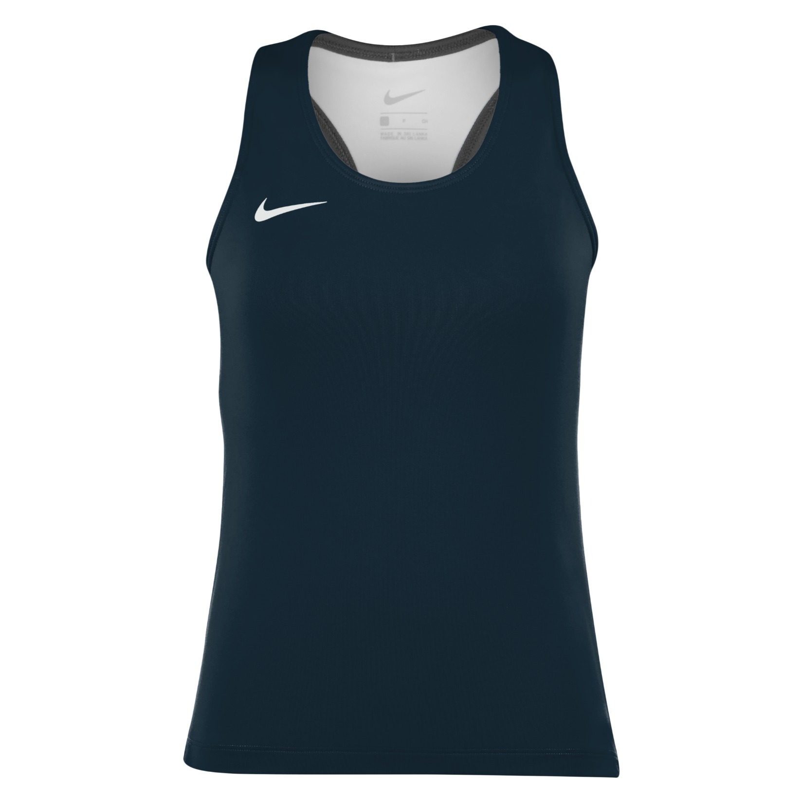 Zelus-Nike Airborne Running Top - Obsidian/White